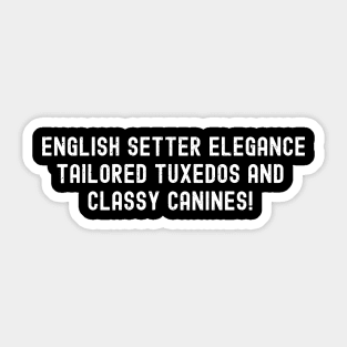 English Setter Sticker